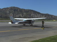 N733FN @ SZP - 1976 Cessna 172N, Lycoming O-320-E2D 150 hp, taxi - by Doug Robertson