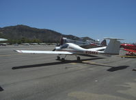 N104KS @ SZP - 1995 Diamond DA-20-A1 KATANA (Samurai Sword), Rotax 912A-3 79.9 Hp, 2.27/1 reduction gear to Hoffman composite blades Constant Speed prop, cruise speed at 75% 137 mph - by Doug Robertson