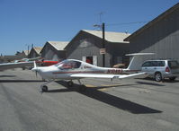 N104KS @ SZP - 1995 Diamond DA-20-A1 KATANA (Samurai Sword), Rotax 912A-3 79.9 Hp, 2.27/1 reduction gear to Hoffman composite blades Constant Speed prop, cruise speed at 75% 137 mph - by Doug Robertson