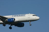 OH-LXE @ BRU - shortly before landing on rwy 02
