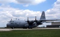 63-7876 @ CID - C-130E in town for presidential support