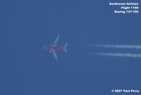 UNKNOWN - Hard to miss a Southwest bird, even at altitude