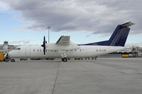OE-LSB @ VIE - Rheinalflug Dash 8-300 in Basic Team Lufthansa colros - by Yakfreak - VAP