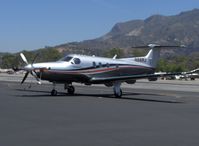 N56RJ @ SZP - 2006 Pilatus PC-12/47, one P&W (Canada) PT6A-67B 1,605 shp free turbine Turboprop flat rated at 1,200 shp, certified for single pilot, 330 Cu. Ft. cabin, the PT6-A is the World's most reliable free turbine turboprop engine - by Doug Robertson