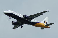 G-OZBB @ EGCC - Monarch - Landing - by David Burrell