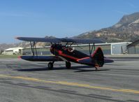 N59031 @ SZP - 1941 Boeing Stearman A75N1, Continental W670 220 Hp, runup for Rwy 22 - by Doug Robertson