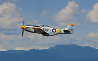 N51JT @ KAPA - Progressive shot of Mustang - by John Little