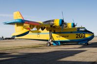 C-FTUU @ YQF - Air Spray CL-215 - by Andy Graf-VAP