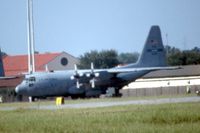 85-0040 @ MXF - C-130H shot from highway using 600mm lens with 2X teleconverter.  Long distance! - by Glenn E. Chatfield