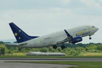 G-STRF @ EGCC - Astraeus Airlines - Taking off - by David Burrell