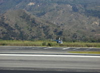 N43266 @ SZP - 1990 Robinson R22 Beta, Lycoming O-320-BC, takeoff hover - by Doug Robertson