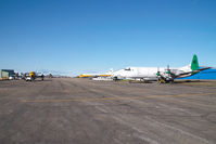 C-GZCF @ CYQF - Air Spray Lockheed Electra - by Yakfreak - VAP