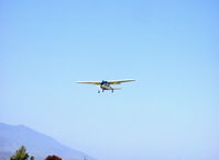 N30184 @ SZP - 1974 Cessna 172M SKYHAWK II, Lycoming O-320-E2D 150 Hp, flaps landing on short final for Rwy 22 - by Doug Robertson