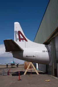 OE-ILB @ CYQF - Amerer Air Lockheed Electra - by Yakfreak - VAP