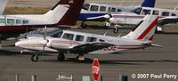 N8793E @ RDU - Seneca II on a somewhat crowded ramp
