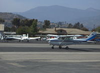 N66215 @ SZP - 1983 Cessna 172P, Lycoming O-320-D2J 160 Hp, (not that CIA!) landing roll Rwy 22 - by Doug Robertson