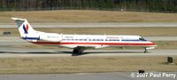N805AE @ RDU - Taxiing down to the end of Runway 23R - by Paul Perry