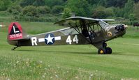 G-BMKC @ EGBD - Piper Cub - by Terry Fletcher