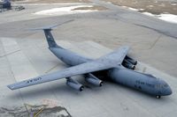 66-0165 @ CID - C-141B parking at the base of the tower - by Glenn E. Chatfield