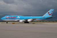 F-GTUI @ ATH - Corsair Boeing 747-400
