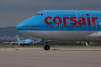 F-GTUI @ ATH - Corsair Boeing 747-400