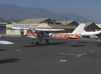 N9819J @ SZP - 1975 Cessna A150M AEROBAT, Continental O-200 100 Hp, rated +6,-3 Gs, deplaning - by Doug Robertson