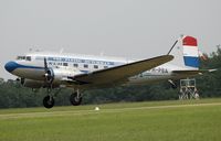 F-AZTE - A real warbird, took part on D-DAY; now with a beautiful colour scheme: on the left Air France colours, on the right KLM colours