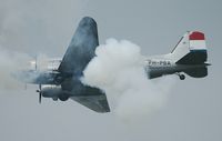 F-AZTE - At the 2007 La Ferté-Alais airshow this beautiful DC-3 has to fly through heavy anti-aircraft gunfire