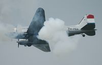 F-AZTE - At the 2007 La Ferté-Alais airshow this beautiful DC-3 has to fly through heavy anti-aircraft gunfire - by Volker Hilpert