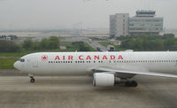 C-GHLQ @ ZSPD - Air Canada Boeing 767 taxiing to gate - by Ken Wang