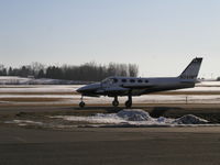 N341MT @ KLVN - 341MT taxiing back from a test flight with it's 2 new engines. - by Mitch Sando