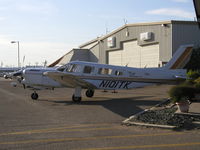 N101TK @ KLVN - Piper Saratoga parked on the ramp at Airlake. - by Mitch Sando