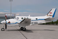SP-NEB @ VIE - KGHM POLSKA MIEDZ Beech 90 King Air