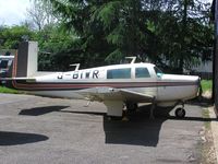 G-BIWR @ EGSP - Mooney M20F at Sibson airfield
