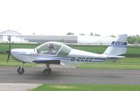 G-CCZZ @ EGBW - EV-97 Eurostar at Wellesbourne - by Simon Palmer