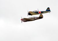 N712Z @ WVI - Formation with P40 - by Mike Madrid