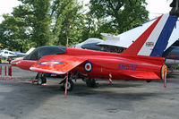 G-NATY @ EGHH - Folland Gnat Ex Red Arrow - by Les Rickman