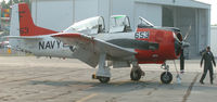 N31431 @ DAN - 1968 T-28C just arrived for the Southside Sky-Fest in Danville Va. - by Richard T Davis