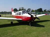 G-BTUW @ EGTH - Piper Warrior parked at Old Warden - by Tom Moger