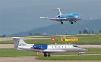 LX-ONE @ EGCC - learjet 35a of Ducair