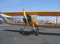 N43GK @ SZP - 1943 Boeing Stearman B75N1 as Navy N2S-5, Continental W670 220 Hp, completely restored to absolute original with all stencils and Chrome Yellow paint, refueling - by Doug Robertson