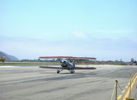 N3617L @ SZP - 1978 Great Lakes 2T-1A-2, Lycoming IO-360-B1F6 180 Hp, 4 aileron model, inverted fuel & oil systems, CS prop, taxi after landing Rwy 22 - by Doug Robertson