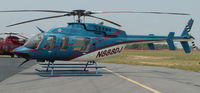N888DJ @ DAN - 2000 Bell 407 in Danville Va. Belongs to race drive Dale Jarrett . - by Richard T Davis