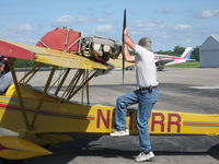 N319RR @ I95 - Kenton, OH breakfast fly-in.  Spooling up... - by Bob Simmermon