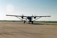 93-1330 @ CID - C-23B taxiing to the FBO ramp