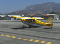 N548D @ SZP - 1979 Bellanca 8KCAB DECATHLON, Lycoming AEIO-320 160 Hp, taxi to Rwy 22 - by Doug Robertson