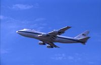 73-1677 @ CID - E-4B doing touch and go on runway 9 - by Glenn E. Chatfield