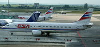 OK-YGU @ LKPR - CSA Boeing 737 at Prague - by Pete Hughes