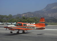 N5439L @ SZP - 1973 Grumman-American AA-5A CHEETAH, Lycoming O-320-E2G 150 Hp, taxi off Rwy 22 - by Doug Robertson