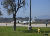 N413LC @ CMA - 1986 Cessna 560 CITATION V, two P&W (Canada) JT15D-5 turbojets, 2,900 lb st each - by Doug Robertson